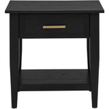  Coaster Furniture Lindenton 722727 1-drawer Wood Occasional End Table - Black IMAGE 4