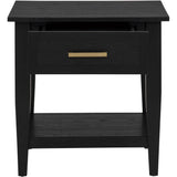  Coaster Furniture Lindenton 722727 1-drawer Wood Occasional End Table - Black IMAGE 5
