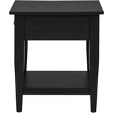  Coaster Furniture Lindenton 722727 1-drawer Wood Occasional End Table - Black IMAGE 7