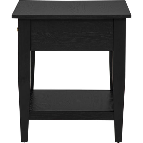  Coaster Furniture Lindenton 722727 1-drawer Wood Occasional End Table - Black IMAGE 7