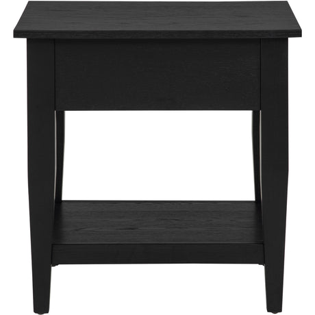  Coaster Furniture Lindenton 722727 1-drawer Wood Occasional End Table - Black IMAGE 9