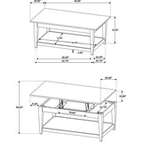  Coaster Furniture Lindenton 722728 Lift-Top Occasional Coffee Table - Black IMAGE 13