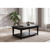  Coaster Furniture Lindenton 722728 Lift-Top Occasional Coffee Table - Black IMAGE 2