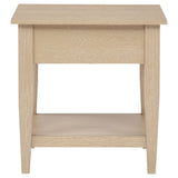  Coaster Furniture Lindenton 722757 1-drawer Wood Occasional End Table - Blonde IMAGE 2