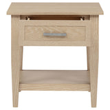  Coaster Furniture Lindenton 722757 1-drawer Wood Occasional End Table - Blonde IMAGE 3