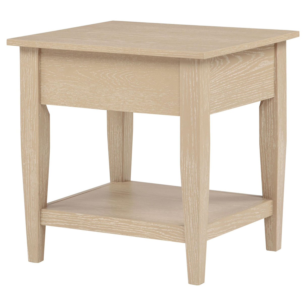  Coaster Furniture Lindenton 722757 1-drawer Wood Occasional End Table - Blonde IMAGE 4