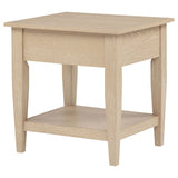  Coaster Furniture Lindenton 722757 1-drawer Wood Occasional End Table - Blonde IMAGE 4