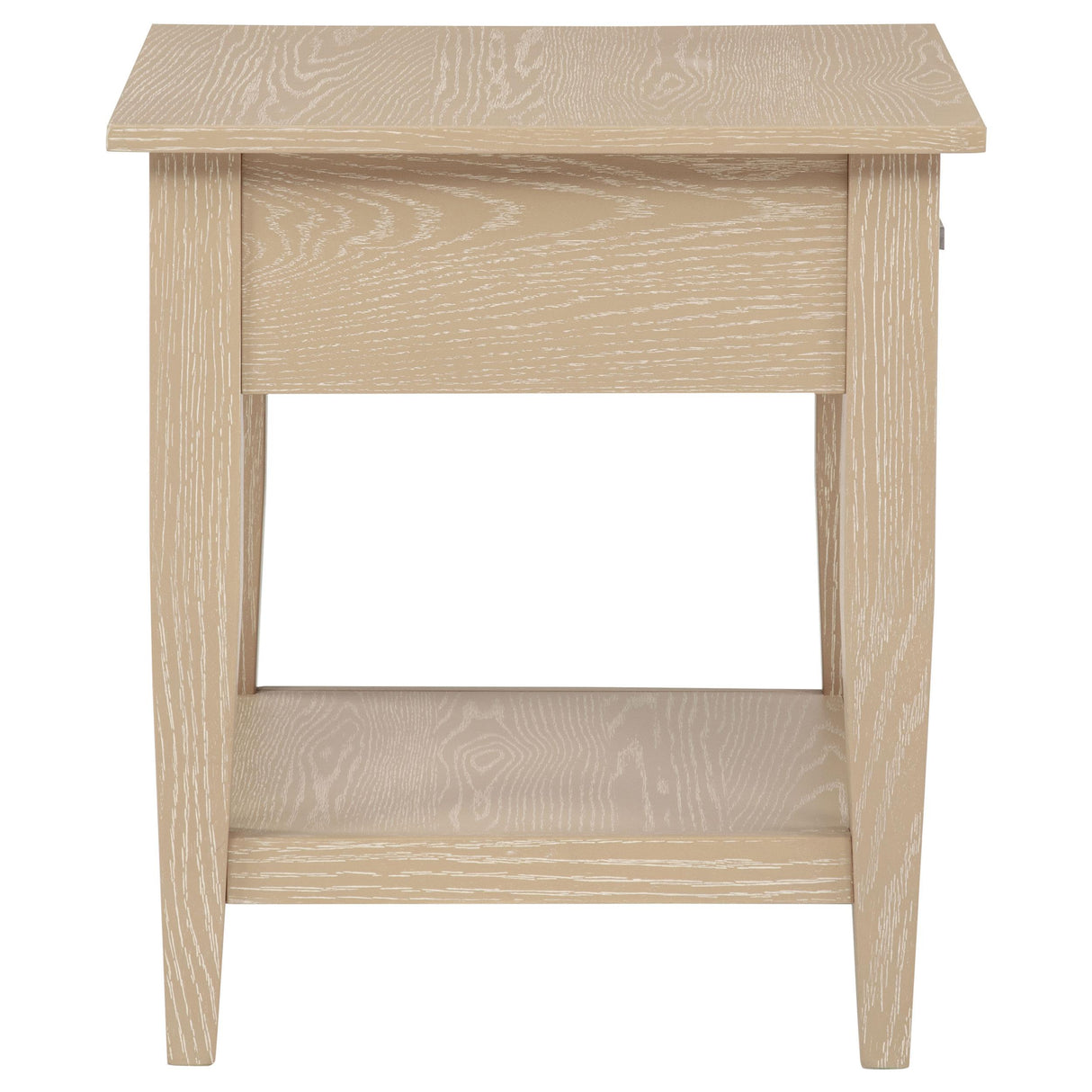  Coaster Furniture Lindenton 722757 1-drawer Wood Occasional End Table - Blonde IMAGE 7