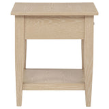  Coaster Furniture Lindenton 722757 1-drawer Wood Occasional End Table - Blonde IMAGE 7