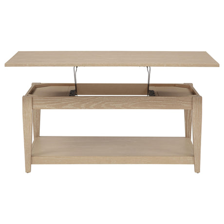  Coaster Furniture Lindenton 722758 Lift-Top Occasional Coffee Table - Blonde IMAGE 11
