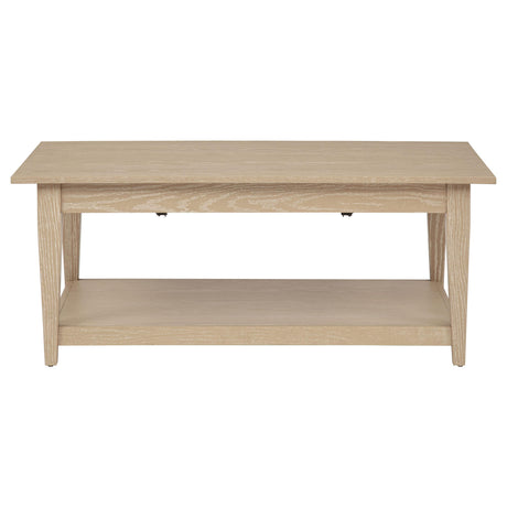  Coaster Furniture Lindenton 722758 Lift-Top Occasional Coffee Table - Blonde IMAGE 8
