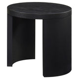  Coaster Furniture Sweeney 722827 24-inch Round Wood Occasional End Table - Black IMAGE 4