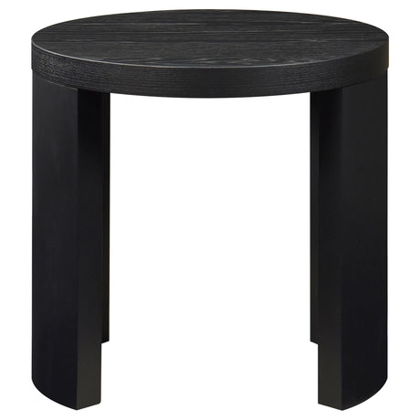  Coaster Furniture Sweeney 722828-S2 2-piece Coffee and End Occasional Table Set - Black IMAGE 4