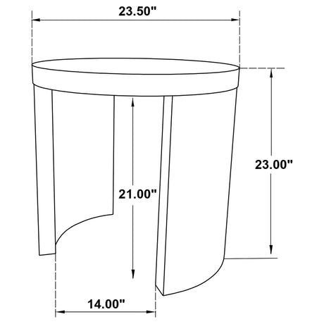  Coaster Furniture Sweeney 722828-S2 2-piece Coffee and End Occasional Table Set - Black IMAGE 9