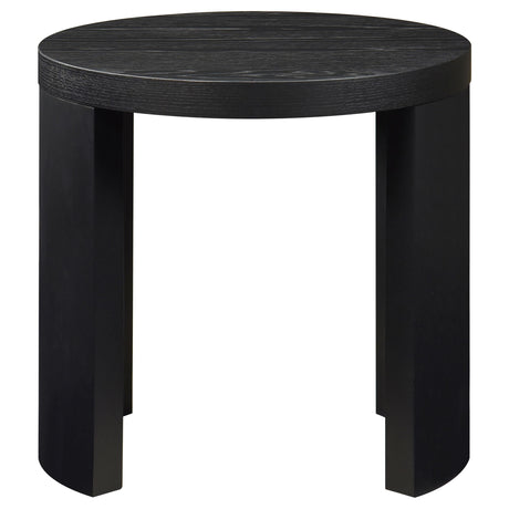  Coaster Furniture Sweeney 722828-S3 3-piece Coffee and End Occasional Table Set - Black IMAGE 4