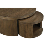  Coaster Furniture Sweeney 722830 2-piece Round Wood Occasional Nesting Table Set - Dark Walnut IMAGE 8