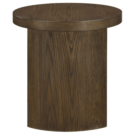  Coaster Furniture Sweeney 722837 24-inch Round Wood Occasional End Table - Dark Walnut IMAGE 6