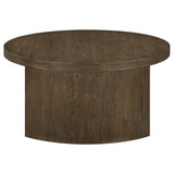  Coaster Furniture Sweeney 722838-S3 3-piece Coffee and End Occasional Table Set - Dark Walnut IMAGE 3