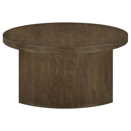  Coaster Furniture Sweeney 722838-S3 3-piece Coffee and End Occasional Table Set - Dark Walnut IMAGE 3