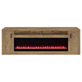  Coaster Furniture Eddy 722843 79-inch 2-door TV Stand Fireplace Media Console - Mango IMAGE 7