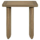  Coaster Furniture Adina 722857 Square Wood End Table - Distressed Light Brown IMAGE 1