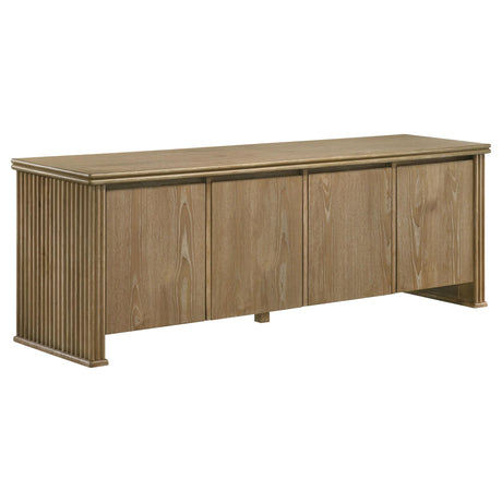  Coaster Furniture Adina 722933 70-inch TV Stand Media Console  - Distressed Light Brown IMAGE 1