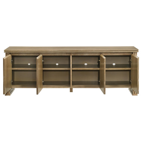  Coaster Furniture Adina 722933 70-inch TV Stand Media Console  - Distressed Light Brown IMAGE 7