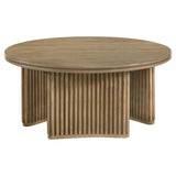  Coaster Furniture Adina 722938-S2 2-piece Round Coffee Table Set - Distressed Light Brown IMAGE 13