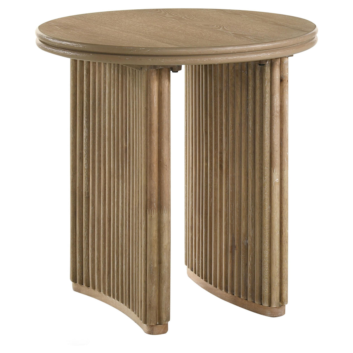  Coaster Furniture Adina 722938-S2 2-piece Round Coffee Table Set - Distressed Light Brown IMAGE 5