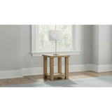  Coaster Furniture Beasley 723327 Square Wood Side Table With Shelf - Golden Oak IMAGE 4