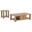  Coaster Furniture Beasley 723328-S2 2-Piece Wood Coffee Table Set - Golden Oak IMAGE 1