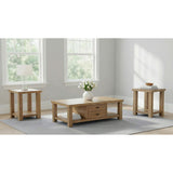  Coaster Furniture Beasley 723328-S3 3-Piece Wood Coffee Table Set - Golden Oak IMAGE 2