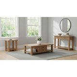  Coaster Furniture Beasley 723329 2-Drawer Wood Console Table - Golden Oak IMAGE 12