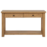  Coaster Furniture Beasley 723329 2-Drawer Wood Console Table - Golden Oak IMAGE 14