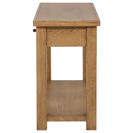  Coaster Furniture Beasley 723329 2-Drawer Wood Console Table - Golden Oak IMAGE 3