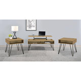  Coaster Furniture Fanning 723368-S3 3-piece Lift Top Coffee and End Table Set - Golden Oak IMAGE 5