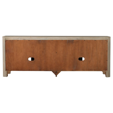  Coaster Furniture Solano 723483 71-inch 2-door TV Stand Media Console - Weathered Mango IMAGE 3