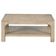  Coaster Furniture Solano 723488 Square Wood Coffee Table - Weathered Mango IMAGE 1