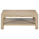  Coaster Furniture Solano 723488 Square Wood Coffee Table - Weathered Mango IMAGE 3