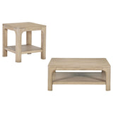  Coaster Furniture Solano 723488-S2 2-piece Square Coffee Table Set - Weathered Mango IMAGE 1