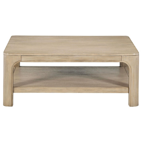  Coaster Furniture Solano 723488-S3 3-piece Square Coffee Table Set - Weathered Mango IMAGE 3