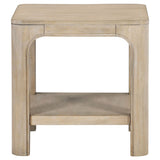  Coaster Furniture Solano 723488-S3 3-piece Square Coffee Table Set - Weathered Mango IMAGE 4