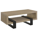  Coaster Furniture Dinard 723688 Engineered Wood Coffee Table - Latte IMAGE 2