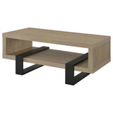  Coaster Furniture Dinard 723688 Engineered Wood Coffee Table - Latte IMAGE 4