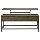  Coaster Furniture Byers 723778-S2 2-piece Lift Top Coffee and End Table Set - Brown Oak IMAGE 4