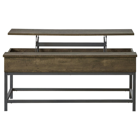 Coaster Furniture Byers 723778-S2 2-piece Lift Top Coffee and End Table Set - Brown Oak IMAGE 4