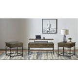 Coaster Furniture Byers 723778-S3 3-piece Lift Top Coffee and End Table Set - Brown Oak IMAGE 2