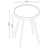  Coaster Furniture Kaelyn 723918-S2 3-piece Round Coffee and End Table Set - Gold IMAGE 5