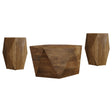  Coaster Furniture Zalika 724188-S3 3-piece Solid Wood Coffee and End Table Set - Natural IMAGE 1