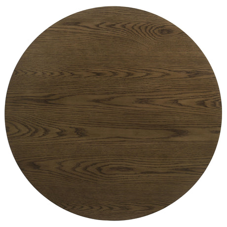  Coaster Furniture Kessler 735998 Round Sculptural Wood Coffee Table - Brown IMAGE 3